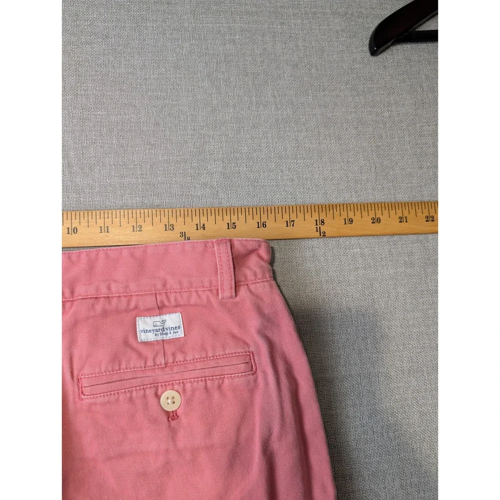 Vineyard Vines Club Short Mens 33 Salmon Pink 100% Cotton Twill Chino Shorts‎